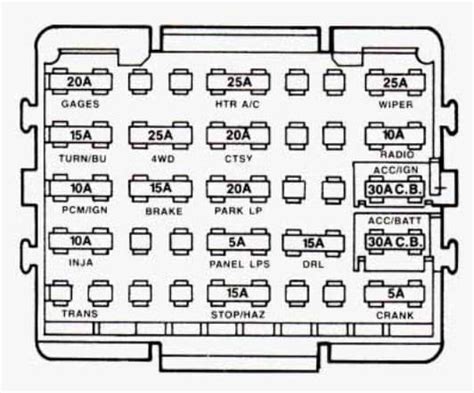 sierra mk1 fuse diagram